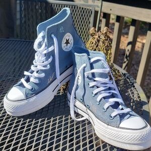Converse Blue High-Top Sneakers